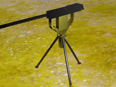 MITRAILLEUR ARME Free 3D model