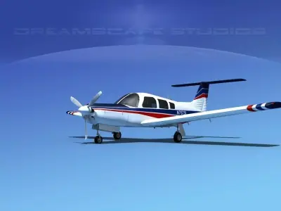 Piper PA-28R-201 Arrow III V01 3D model