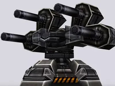 3DRT - Wargear Turrets  Low-poly 3D model