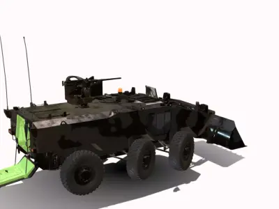 VBTP IVECO GUARANI BOPE Low-poly 3D model