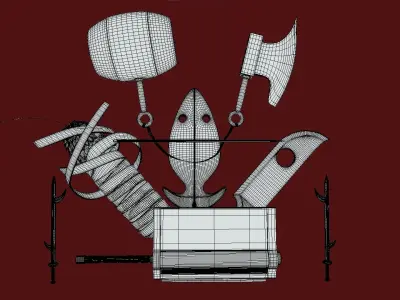 Seven Swords of the Mist 3D model