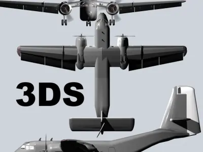 DeHavilland Caribou 3D Model 3D model