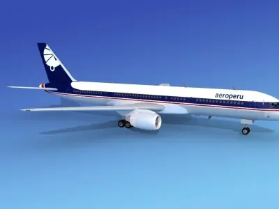 Boeing 757-200 Aeroperu 3D model
