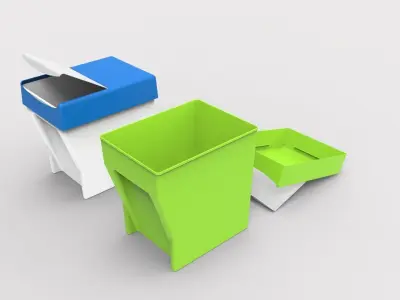 Recycle containers Free 3D model