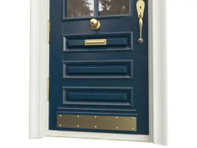 Entrance classic door 99 3D model