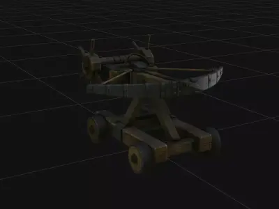 Medieval Ballista Siege Engine - 4K PBR High-Fidelity Detail 3D model