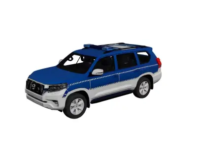 Toyota Police SUV Patrol Vehicle Emergency Response Car 3D model