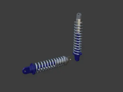 Bike Suspension Spring 3D model