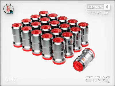 GoNuts 4 Aftermarket Trim and Color Lug Nut Customization Low-poly 3D model