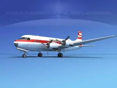 Douglas DC-6 Sterling 3D model