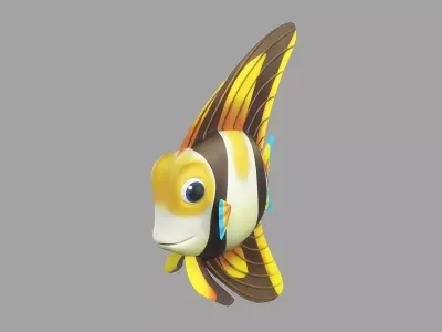 Cartoon Fish 17 Low-poly 3D model