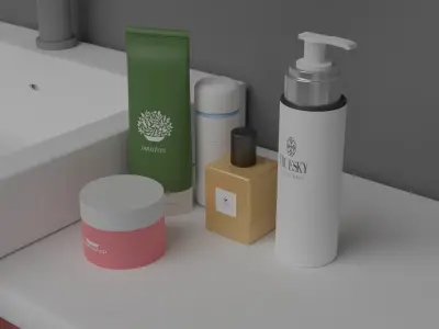 Cosmetic Collection container Free 3D model