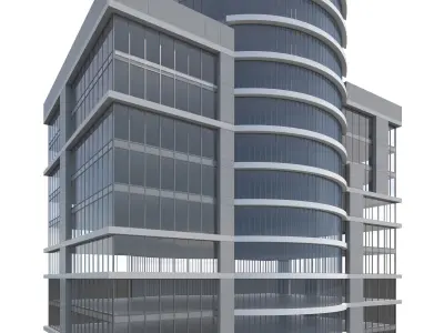 Commercial Building-017 Office Tower 3D model