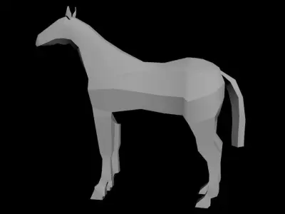 Lowpoly Farm Animals Low-poly 3D model