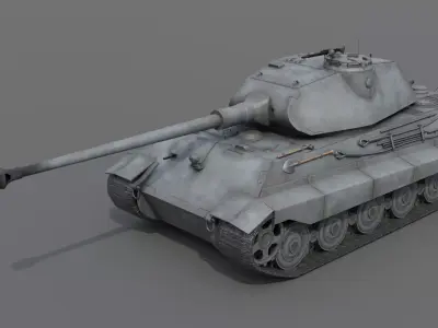 Panzerkampfwagen Tiger Ausf B P Heavy Tank Low-poly 3D model