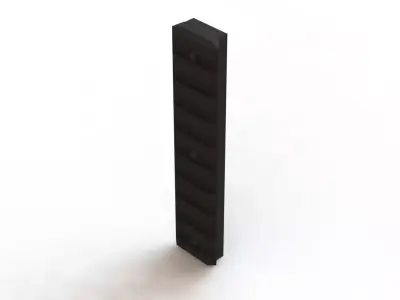 Trilho Picatinny 9 Keymod Rail 3D model