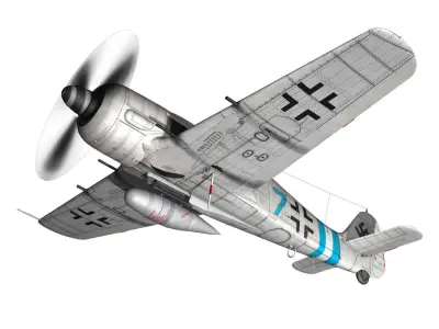 Focke Wulf - FW190 A9 - Blue 7 3D model