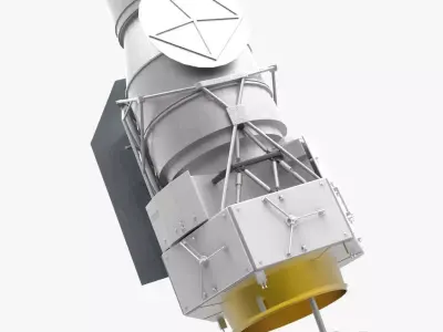 WFIRST 3D spacecraft Low-poly 3D model