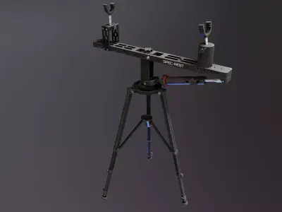 SpecRest Gun Tripod Low-poly 3D model