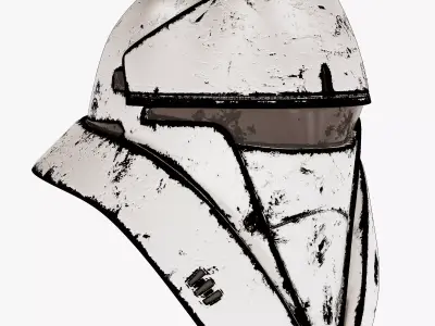 Star Wars Damaged Tank Trooper Helmet 3D model