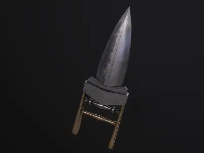 Scissor Katar - An Indian Push-Dagger Low-poly 3D model