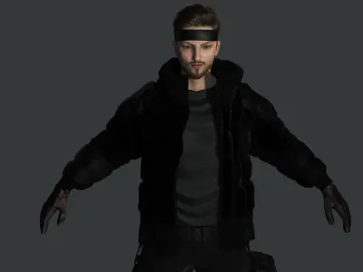 AAA 3D REALISTIC MALE CHARACTER - GUN SHOOTER MILITARY GTA WAR Low-poly 3D model