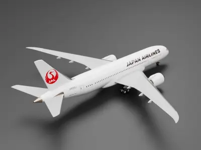 Boeing 787-8 Japan Airlines  3D model