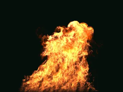 FumeFX Large Scale Fire 3D model