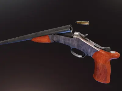Harrington and Richardson Handy Gun Low-poly 3D model