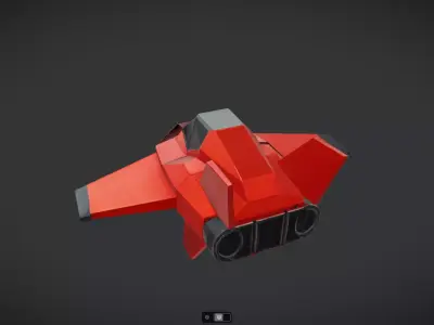 Spacecraft Jet aircraft plane 3dmodel 2 3D model