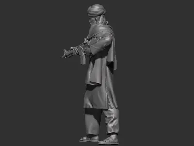 Eastern warrior 3D print model
