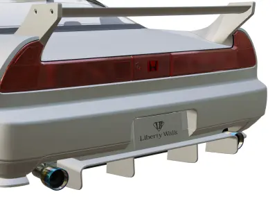 Honda NSX 1992 Libertywalk Low-poly 3D model