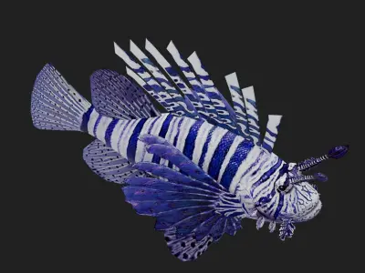 Lionfish Low-poly 3D model