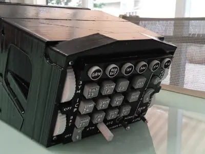 F-16 ICP for PC simulations with electronics parts fitted 3D print model