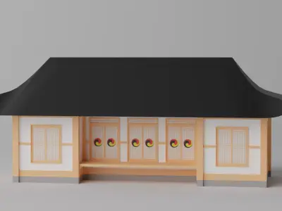 Korean Traditional House Hanok 3D model