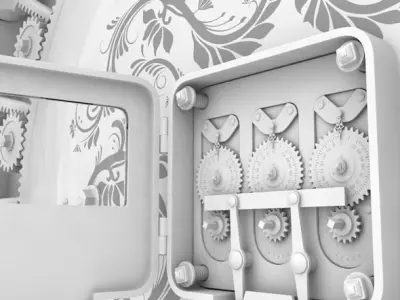 Detailed Bank Safe Low-poly 3D model