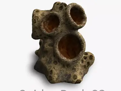 Spider Rock 03 Low-poly 3D model