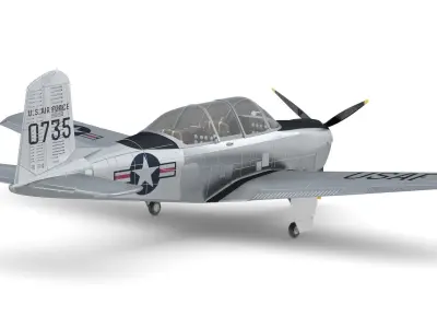  Beechcraft T-34 Mentor 3D model