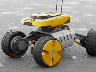 MOON LANDER E-2000 Free 3D model