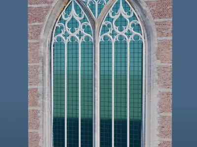 Gothic Window - Third Type 3D model