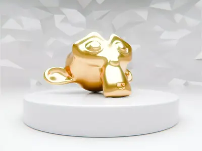 Modular Commercial Environment V2 - Scene for Blender Low-poly 3D model