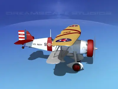 Curtiss F-11-C2 Goshawk V06 3D model