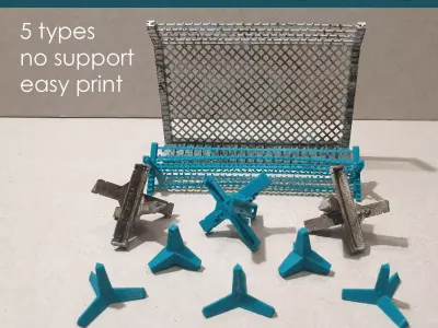 Anti-tank barricades 3D model