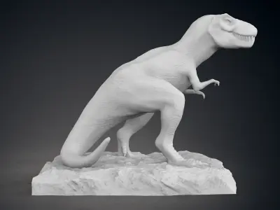 Tyrannosaurus Statue 3D print model