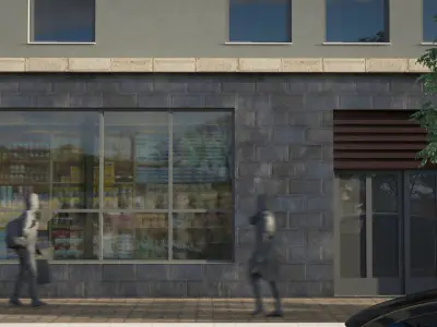 Apartment building 03 3D model