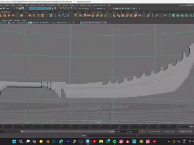 Devastator sword model Low-poly 3D model