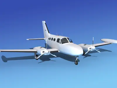 Cessna 421 Golden Eagle V19 3D model