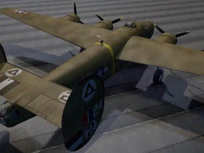 Consolidated B-24D Liberator 3D model