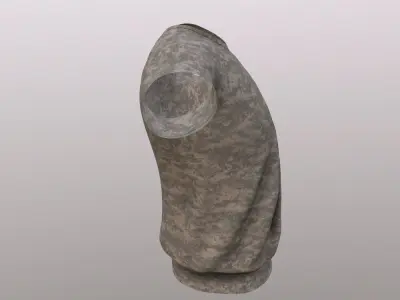 Military Tactical Shirt Army FREE Free low-poly 3D model