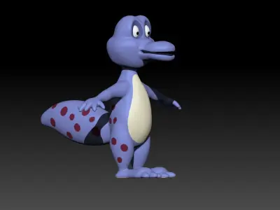 MIni Small crocodile animal 3D model